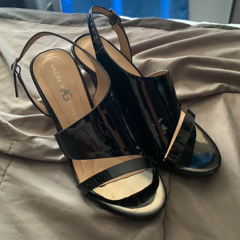 black high heels